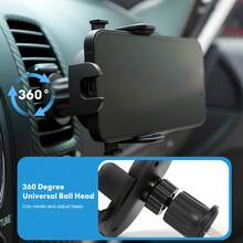 Carsun 军用级车载手机支架【升级版 95 磅以上稳固夹】汽车仪表盘挡风玻璃出风口支架，可调节，兼容 和安卓手机 - A - 查看 4