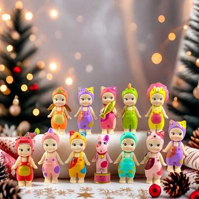 1pc Random Style Cute Animal Dinosaur Cat Series/Doll, Sonny 3.5-Inch Angel, Play Angel Dinosaur Cat Doll, Party Decoration Random, Office Decorations, Models, Collected Decorations, Thanksgiving, Valentine's Day Gifts, Birthday Graduation, Mobile Accessories, Ornament Models, Collected Dolls, Backpack Pendant Decoration, Christmas/Halloween/Birthday Party Gifts, Valentine's Day Gifts