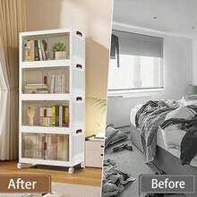 Aufbewahrungskisten mit Deckel - 50 cm/3 Ebenen (mit Universalrollen) - Übersicht 7