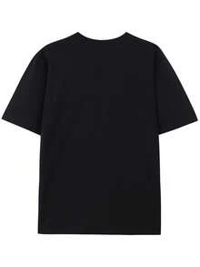 Vintage Little Miss Drama Tour, Am I The Drama T-Shirt, L Crew Neck T-Shirt, Hip Hop Icon Graphic Tee - 黑色 - 查看 2