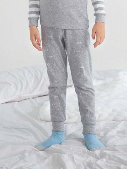 Annil Children's Boys' Autumn Trousers, Casual Pants For Autumn, Home Wear Pants, Stretchy Close-Fitting Base Pants