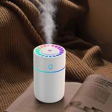 1pc Colorful Mini Humidifier, Two-In-One Smart Car Humidifier And Aroma Lamp, USB Powered, Equipped With Seven-Color Ambient Light, Car Air Freshener, Portable Essential Oil Diffuser, Suitable For Various Occasions. - Multicolor - View 6