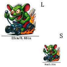 1pc/2pcs/3pcs Green Goblin Monster Heat Transfer Stickers, DIY Iron-On Decals Suitable For T-Shirt Making, Pillow Decor, Backpacks, Cushions, Pants, Sofa Covers, Waterproof & Fade Resistant - L+S - View 2