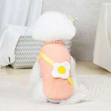 Dog Clothes Spring And Summer Thin Pet Clothing Cat Puppy Summer Clothing Pet Clothes Poached Egg Vest - Orange - View 6