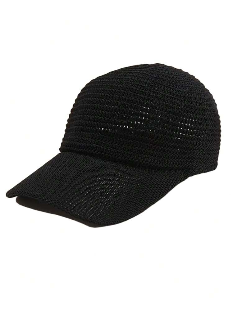 1pc Mesh Baseball Cap, Versatile Hat, Hollow Mesh Summer Hat, Breathable Cap - Multicolor - View 9