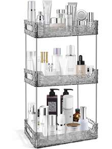 Oaoleer 1pc Light Luxury Bathroom Storage Rack, Transparent Dressing Table Skin Care Product Lipstick Nail Polish Perfume Storage Rack, Removable Desktop Storage Shelf, Makeup Organizer Bag,Room Decor, Bags,Makeup Bag,Vanity,Travel,Make Up Bag,Travel Essentials,Organizer,Storage,Travel Essential,Makeup Organizer,Makeup Bags,Make Up Organizer,Organiser,Toiletry Bag,Desk Organiser,Cosmetic Bag,Makeup Pouch,Make Up Organize,Vanity Accessories,Make Up Pouch,Make Up Bags,Jewellery Box,Pouch,Makeup Brush Holder,Brush Holder,Perfume Organiser,Pouch Bag,Gifts For Women,Christmas Gifts,Gift Ideas For Women - 無色 - 查看 8