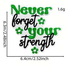 15/23片可爱花卉字母刺绣布贴，可用于DIY服装、牛仔裤、裙子、包包、帽子，也可作为圣诞节、情人节礼物。 - 彩色 - 查看 6