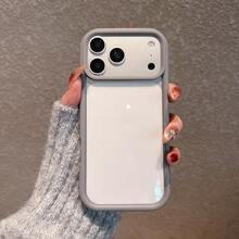 简约透明亚克力手机壳，兼容 17 Pro Max/17 Pro/17 Air/17/16 Pro Max/16/16 Pro/16 Plus/16E/15/15 Plus/15 Pro/15 Pro Max/11/12/13/14 Pro Max/11 Pro/11 Pro Max/12 Pro/12 Pro Max/13 Pro/13 Pro Max/7 Plus/14 Pro/14 Pro Max/14 Plus，硬壳 - 灰色 - 查看 4