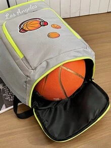 New Fashion Backpack, Multi-Functional Basketball Bag, Large Capacity School Backpack - Rectangle - View 7