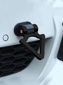 1pc Car Exterior Modification Triangular Tow Hook Ring Racing Personalized Adhesive Type Universal - A - View 12