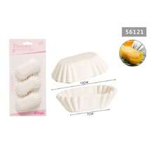 OISE ART STORE Set 2 Confezioni Da 75 Stampi Pirottini Carta 7x10cm Cupcake Muffin Ovale 56121 - - Multicolore - Visualizzare 2