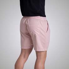 Men's Denim Shorts, Colorful Short Bermuda Shorts, Preppy Style - Rosa Pálido - Ver 6