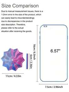 1/2个3D打印螺旋塔，附赠礼品袋，闪亮胡萝卜塔，多边形3D旋转塔，放松桌面摆件，减压道具，办公室装饰，生日礼物，解压玩具，抗压玩具，派对礼品，放松玩具 - 彩色 - 查看 3
