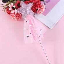 Magical Wand, Fairy Wand, Flashing Star Fairy Wand, Cartoon Cute Party Performance Props - Multicolor - View 1