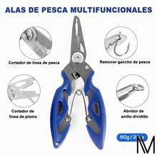 274 Piezas Kit De Accesorios De Anzuelos Pesca Señuelo Caja,anzuelos, Derivas De Peces, Plomadas, Alfileres, Alicates Lua, Cuentas,zurevalo - Gris - Ver 6