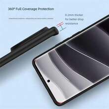 A Black Matte Material Phone Case, Suitable For Various Models Of Realme Phones And Vivo Phones, Such As Realme C67 5G, Realme C12, Realme 8i, Realme 12 4G, Realme 6 Pro, Vivo Y76s, Vivo V29e, Vivo Y29, Etc. It Has Anti-Drop And Anti-Fall Functions. - Black - View 4