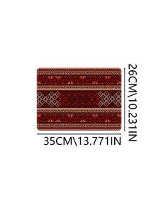 Bohemian Carpet Style Table Mat Bohemian Geometric Red Game Mouse Pad With Stitched Edge Non-Slip Rubber Base Big Mouse Pad Office Computer Keyboard Laptop Home - Multicolor - View 13
