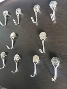 1/4/6/10/20pcs 25lbs Rotating Magnetic Hooks, Magnetic Hooks Suitable For Refrigerator, Heavy-Duty Magnetic Hooks With Hanging Hook For Kitchen, Office, Classroom, Garage, Cruise Ship - Multicolor - View 9