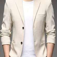 Spring And Summer Lightweight Suit Jackets, Light Business Casual, Versatile And Stylish - Màu be - Xem 1