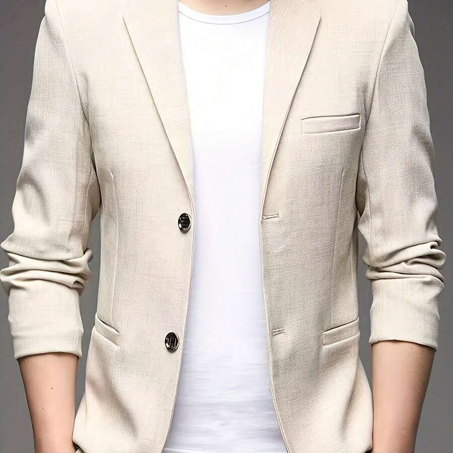 Spring And Summer Lightweight Suit Jackets, Light Business Casual, Versatile And Stylish - Màu be - Xem 1