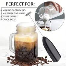 1pc Electric Milk Frother, Electric Coffee Stirrer, Milk Foamer, Hand Mixer, Foam Maker, Creative Electric Mixer, Electric Coffee Stirrer, Milk Mixer, Kitchen Gadget, Kitchen Appliance - Multicolor - View 4