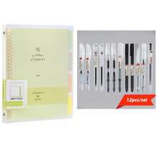 Cuaderno de alta calidad con espiral de plástico tamaño B5, bloc de notas con hojas sueltas A4 para papelería de estudiante - computadora portátil - Ver 33