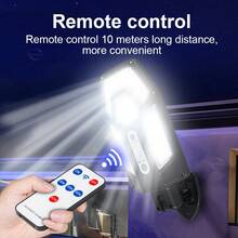 98000LM Super Bright Solar Street Light Human Body Sensing LED Garden Wall Light With Remote Control Waterproof Security Lighting Suitable For Yard, Garage, Street And Commercial Area Lighting - Star - View 4