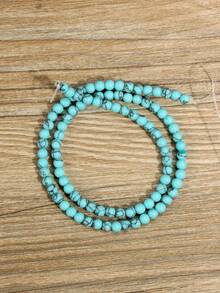 38cm Blue Turquoise Loose Beads, Suitable For Jewelry Making. 4mm/6mm/8mm/10mm (40-90pcs) Beads, Fit For DIY Necklace, Bracelet And Earrings, Can Be Given As Gifts To Your Loved Ones - Jewelry Accessories - Multicolor - View 15