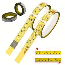 5m/3 Meters/2m/1m Selectable Self-Adhesive Measuring Tape, With Inch & Centimeter Scale, Dual-Sided Reading, 12.5mm Wide Soft Fit Ruler, Suitable For DIY And Sewing - Self-adhesive Measuring Tape - View 2