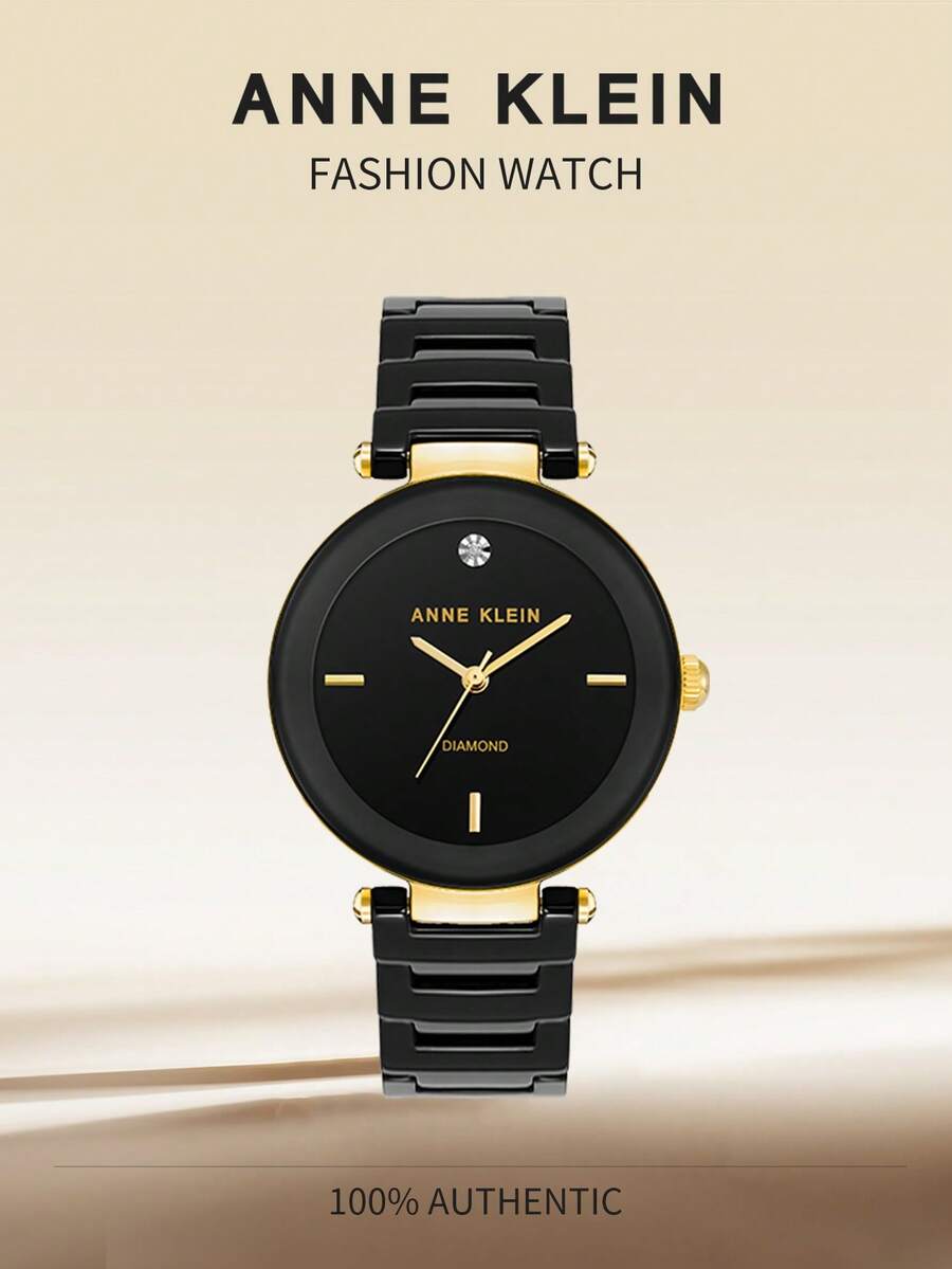 Anne Klein Women's Wrist Watch Women's Small Thin Analog Bracelet Quartz Watch Dainty Gifts Waterproof Watches - Gold - View 1