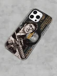 Selected Tony Montana Printed All Inclusive Mixed Color Phone Case From "" Is Suitable For IPhone17PRO MAX/17 AIR/15ProMax/16PROMAX/GalaxyS22/S23/S24/S23 Plus/S24 Ultra/S25/A15/A33/A23  A Must-Have For Daily Commuting - Anti Fading, Immaculate, Holy Mother's Day, Independence Day Gift, Valentine's Day, Birthday Gift For Family And Friends. - White - View 6