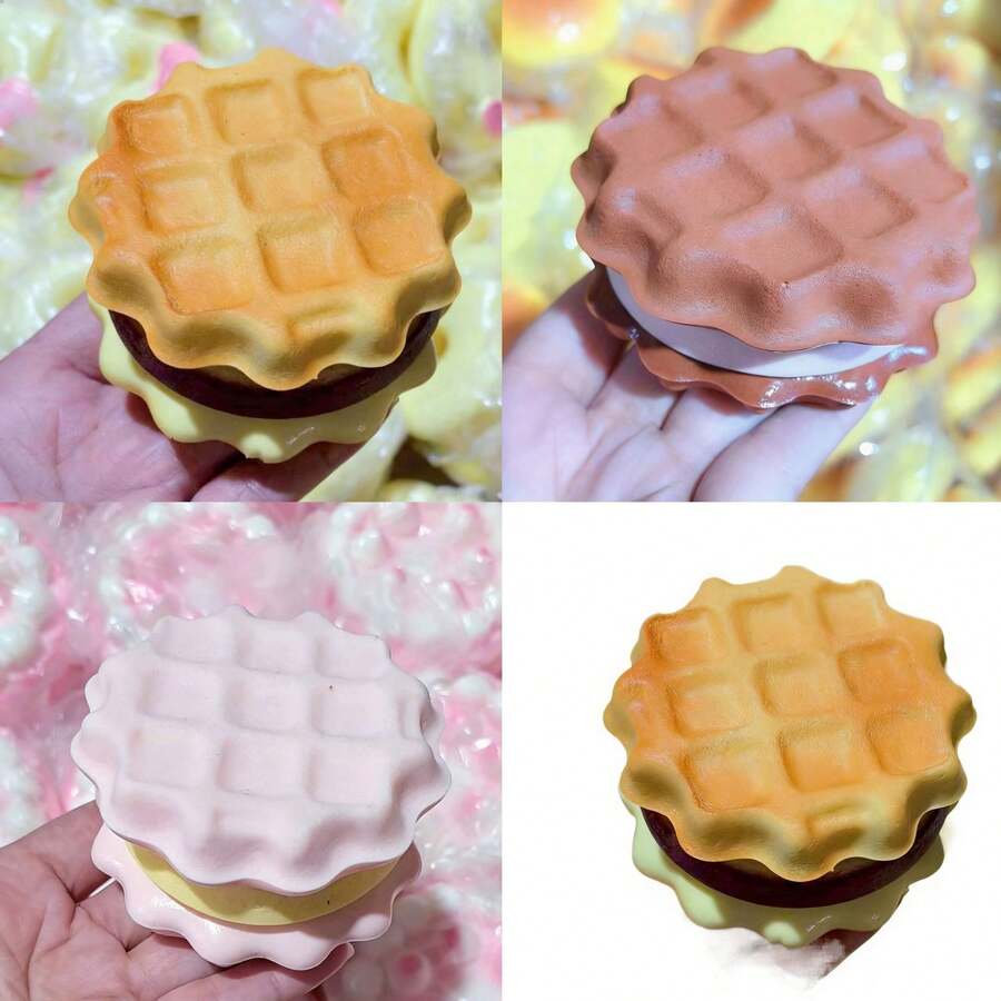 全新原装华福多层饼干挤压玩具，慢回弹减压玩具，触感柔软粘稠，青少年减压玩具，生日礼物，节日礼物，复活节礼物，圣诞节礼物