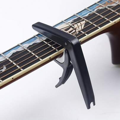 Cejilla de guitarra, Cejilla, Cejilla de doble tono moderna, Adecuada para bajo, guitarra eléctrica, guitarra acústica, ukelele, futurismo, guitarra, cejilla, guitarra, música, abrazadera, presionador de acordes de guitarra, uso doméstico, guitarra acústica eléctrica, guitarra, guitarra, guitarra acústica, guitarra, púa de cejilla de guitarra