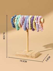 1pc Jewelry Organizer, Wooden Bracelet, Watch, Necklace Display Tower, Jewelry Storage Rack - Multicolor - View 10