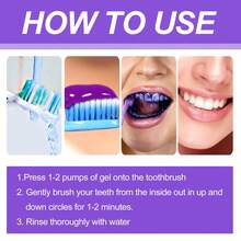 30ml V34 Teeth Whitening Toothpaste Serum, Tooth Colour Corrector Foam Remove Yellow Stains Tartar Oral Hygiene Cleaning Dental Bleaching Tools Fresh Breath Tooth Whitener Care Essence - Teeth Whitening Serum - 查看 8