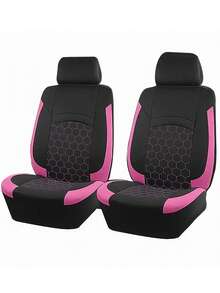 Funda de asiento de coche con estilo deportivo, de poliéster con acolchado y bordado de fútbol, ajuste universal para la mayoría de los coches - 2 asientos delanteros - Ver 11