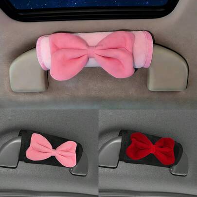 2 Pieces/1 Piece General Motors Bow Accessories Suede Leather Door Handle Gloves Soft Car Door Handle Protective Cover