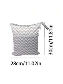 Cloth Diaper Wet Dry Bags ,Waterproof And Dirt-Resistant Wet Bag,Waterproof Reusable With Two Zippered Pockets Travel Beach Pool Daycare Soiled Items Yoga Gym Bag ,Home And Travel Storage, Laundry Bag - Multicolor - View 7