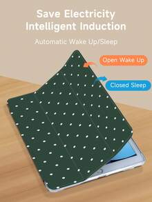 Kingsung 绿色波点极简图案平板电脑保护套，适用于 9.7/10.2/10.5/10.9/12.9 英寸 Galaxy Tab S6 Lite 10.4 英寸、Kindle Paperwhite 第 12 代（2024 年款）、Kindle 第 11 代（2022 年款），柔软防震保护，支持智能睡眠/唤醒功能。 - 彩色 - 查看 5