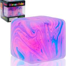 Marbled Ice Cube Malt Sugar Stress Relief Ice Cube Cube Malt Sugar Squeeze Toy Decompression Artifact, Wet Soft Texture Slow Rebound Squeeze - Birthday Gift - Holiday Gift - Multicolor - View 9