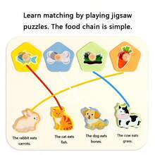 1pc Wooden Mushroom Peg Cartoon Inlay Board Toy, Small Animal Feeding Matching Grab Board Game, Suitable For Children 12m+ - Multicolor - View 5