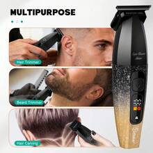 1个HATTEKER USB可充电渐变理发器，男士智能电动理发器，家用 - 彩色 - 查看 9