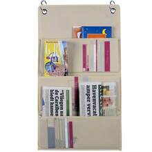 OISE ART STORE Portariviste Organizer Da Appendere Con 3 Tasche E 2 Ganci Per Armadi Cabine - - Multicolore - Visualizzare 1