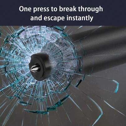1PC Car Window-Breaking Hammer - Safety Hammer - Metal Material Emergency Escape Tool - Compact And Portable - Breaks Window In One Second