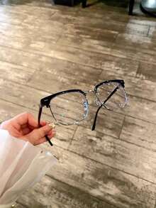 "Deep Think"Series Luxurious And Elegant Reinstallation Manufacturing Court Style Blue Light Glasses,Blue Light Glasses For Woman Men Safety Glasses  Glasses Protection Computer Gaming Glasses Women Cute Light Weight Red Frame Oversized Non Prescription Small Face Square Cat Eye Reduce Eye Fatigue On Computers, TVs, Phones, And Games, Suitable For Computer Lense Screen Protector Plain Glasses Clear Lens Glasses Blue Light Light Blocking Glasses Blue Light Glasses Light Glasses For For Women Men Light Glasses For Glasses For Women 99 Blue Light Glasses For Woman Blue Light Glasses Women/Men, Fashion Round Frame UV Ray Filter Computer Gaming Glasses Computer Glasses - Anti Eyestrain & UV Glare Protection Anti Glare - 銀色 - 查看 4