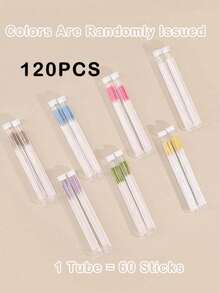 1 Set Ear Piercing Cleaning Kit, Disposable Dental Floss Piercing Care Cleaning Line, Ear Piercing Care Tools, Unisex Piercing Care Set - Multicolor - View 13