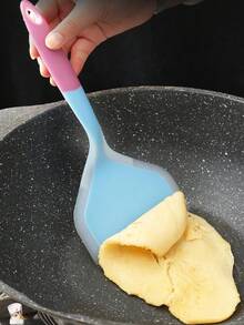 1pc Non-Stick Spatula, Wide Silicone Spatula - Heat Resistant & Dishwasher , Suitable For Cooking Omelets, Pizza, Steak, Pancakes, And Sandwiches - Multicolor - View 9