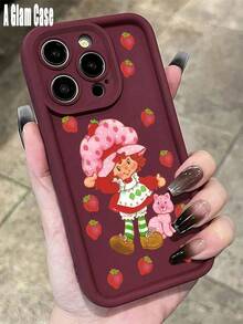 A The Pink Phone Case Features A Cross Pattern. It Is Compatible With Galaxy Models Including Compatible For Galaxy S25, S24, S23, S22, S21 PLUS, FE And Ultra,Galaxy A33 Compatible With For Iphone17 Pro Max, 16, 15, 14 And 13. It Makes A Perfect Gift For Birthdays, Holidays, New Year And Valentine's Day. - 酒紅色 - 查看 1