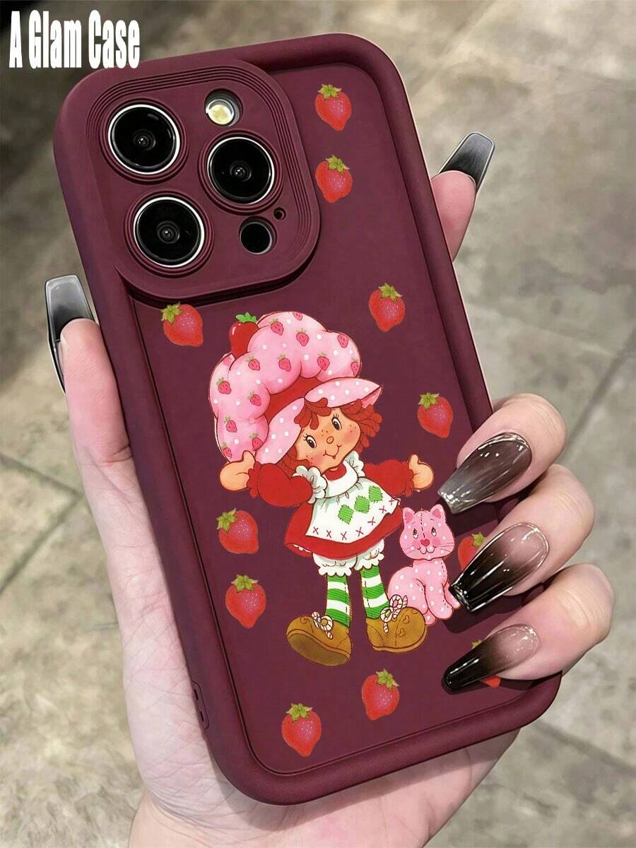 A The Pink Phone Case Features A Cross Pattern. It Is Compatible With Galaxy Models Including Compatible For Galaxy S25, S24, S23, S22, S21 PLUS, FE And Ultra,Galaxy A33 Compatible With For Iphone17 Pro Max, 16, 15, 14 And 13. It Makes A Perfect Gift For Birthdays, Holidays, New Year And Valentine's Day. - 酒紅色 - 查看 1