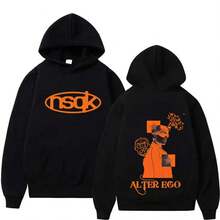 Hot Sa-Le NSQK Graphic Y2K Sweatshirt Hipster Mens Womens Aesthetic Long Sleeve Oversized Hoodie Autu - Đen 2 - Xem 1